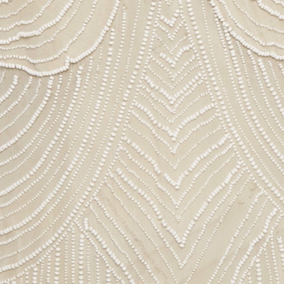 Stella McCartney Beige Silk Chiffon Beaded Mini Dress – Size 40 - Picture 3 of 6